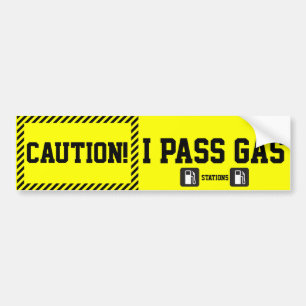 Prius Bumpersticker Pas Gas Stations