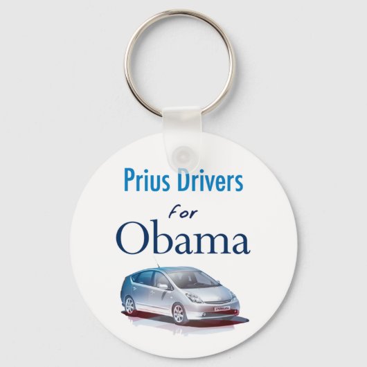 Prius Drivers voor Obama Sleutelhanger (Voorkant)