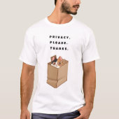 Privacy, alsjeblieft. Bedankt. T-shirt (Voorkant)