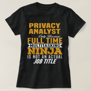 privacy-analist t-shirt