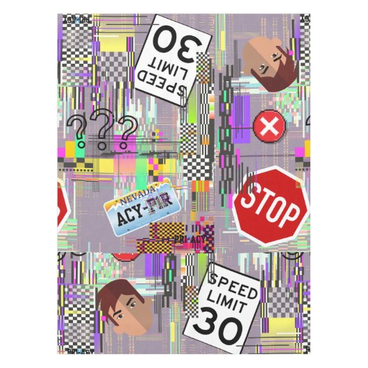 Privacy Anti-AI tablet Tafelkleed (Voorkant)