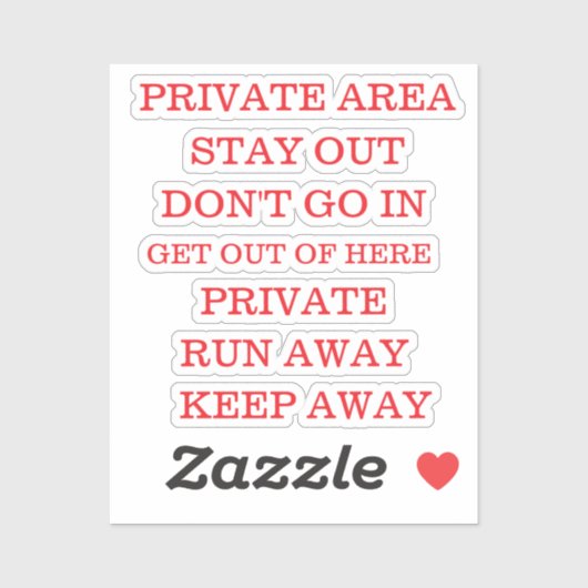 PRIVACY-STICKERS STICKER (Vel)