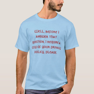 Privacybeleid T-shirt