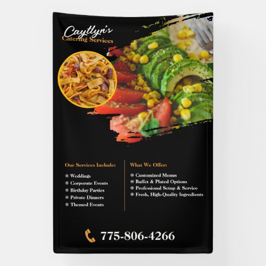 Private Catering Business Custom Banner (Verticaal)