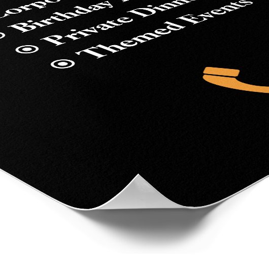 Private Catering Services Custom Poster (Hoek)