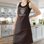 Private chef bister bruin script slogan schort