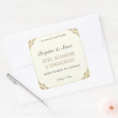 Private Collectie Handgemaakte Ivory Candle Label (Envelop)