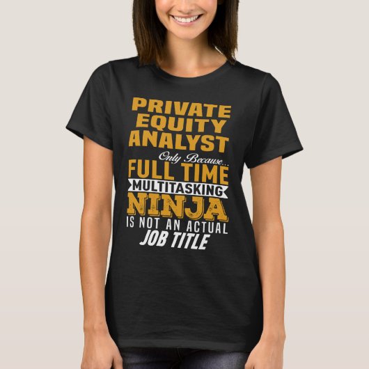 private-equityanalist t-shirt (Voorkant)