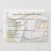 Private Funny Change of Address Kaart: Trailer Hom Aankondiging (Achterkant)