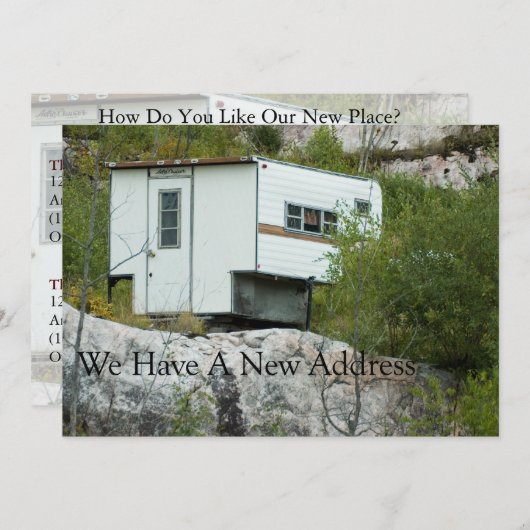 Private Funny Wijziging van adres Kaart - Lost Cam (Voorkant / Achterkant)