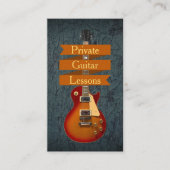 Private Guitar Lessons Visitekaartje (Voorkant)