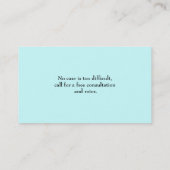 Private Investigation Binocles Visitekaartje (Achterkant)