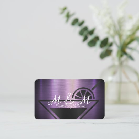 Private Party Bartender voor uw speciale evenement Visitekaartje (Staand voorkant)