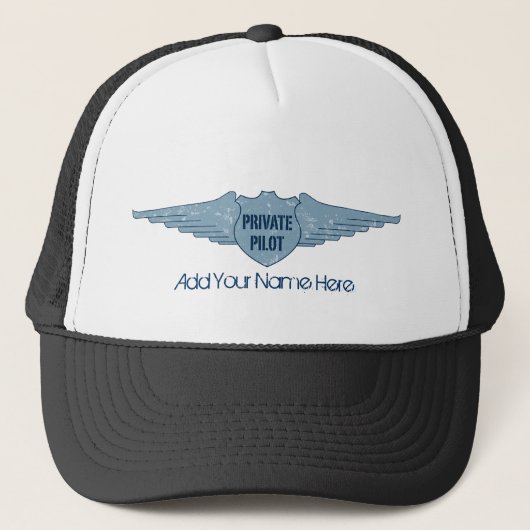 Private Pilot Blue Wings Trucker Pet (Voorkant)