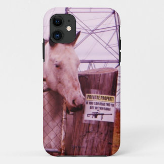 Private Property lavender Horse iPhone 11 Hoesje