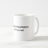 Private Property Mug Koffiemok (Voorkant rechts)