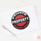 Private Property Sticker (Envelop)