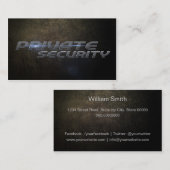 Private security Business card Visitekaartje (Voorkant / Achterkant)