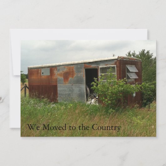 Privé adreswijziging Kaart: Verplaatst naar land Aankondiging (Voorkant)