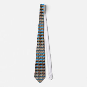privé bezit blauw patroon stropdas