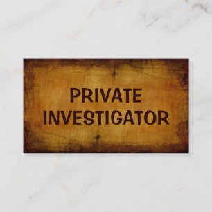 privé-detective-Antiek Visitekaartje