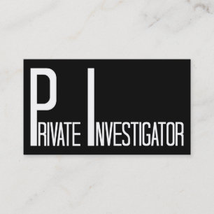 Privé-detective Black Simple Visitekaartje
