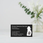 Privé detective onderzoeker Visitekaartjes (Staand voorkant)