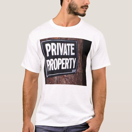 privé-eigendom t-shirt (Voorkant)