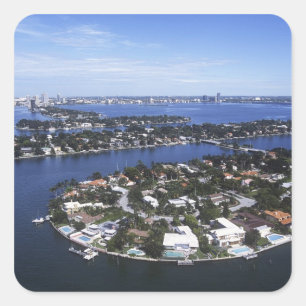 Privé-eilandhuizen van Biscayne Bay, Star Vierkante Sticker