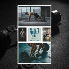 Privé fitnesscoach voeding sportschool Visitekaart Visitekaartje