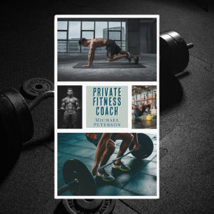 Privé fitnesscoach voeding sportschool Visitekaart Visitekaartje