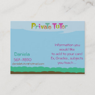 Privé-gesprekspartner Visitekaartje