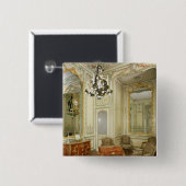 Privé kamer van de Dauphine Marie-Josephe Vierkante Button 5,1 Cm (Voorkant /achterkant)