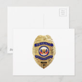 privé-onderzoekersbadge briefkaart (Voorkant / Achterkant)