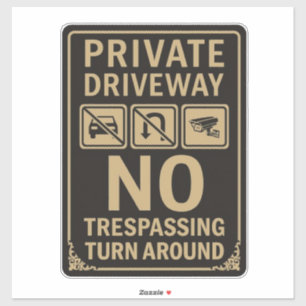 Privé oprit zonder overschrijving sticker