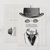 Privé rechercheur Onzichtbaar Man Briefkaart (Voorkant / Achterkant)