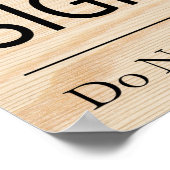 Privé-teken niet lezen poster (Hoek)