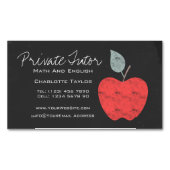 Privé-thuisleraar Apple Chalkboard Visitekaartje Magneet (Voorkant)