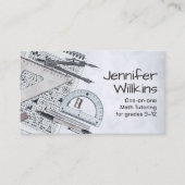 Privé Wiskunde Tutor - Wiskundedocent Visitekaartje (Voorkant)