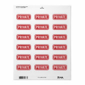 Privélabel Etiket (Full Sheet)