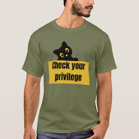 PRIVILEGE\ CHECK YOUR PRIVILEGE T-SHIRT (Voorkant)