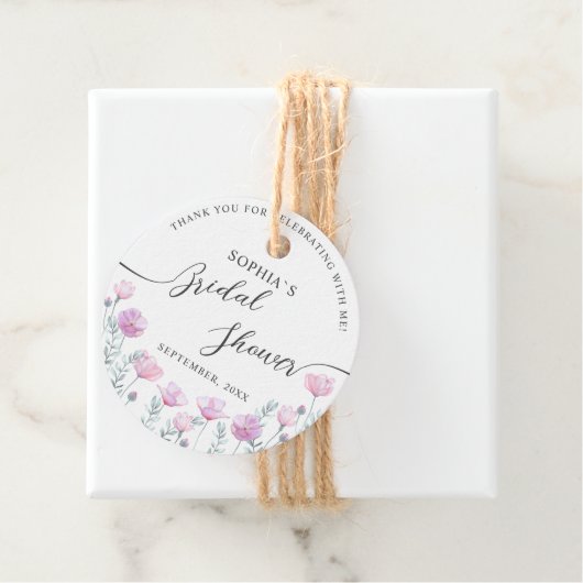 Privilégiez les étiquettes pour une douche nuptial (En situation)