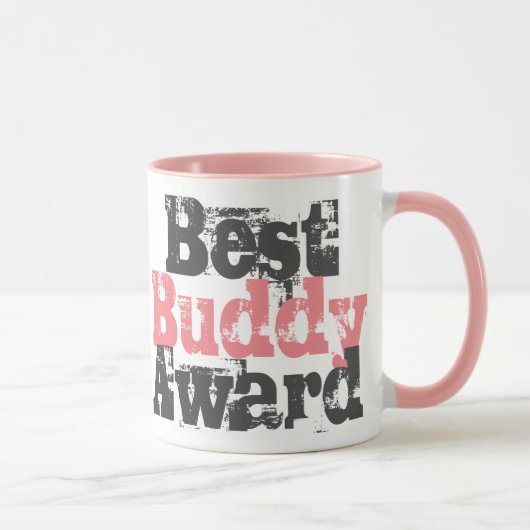 Prix Best Buddy en Mug rose et gris (Droite)