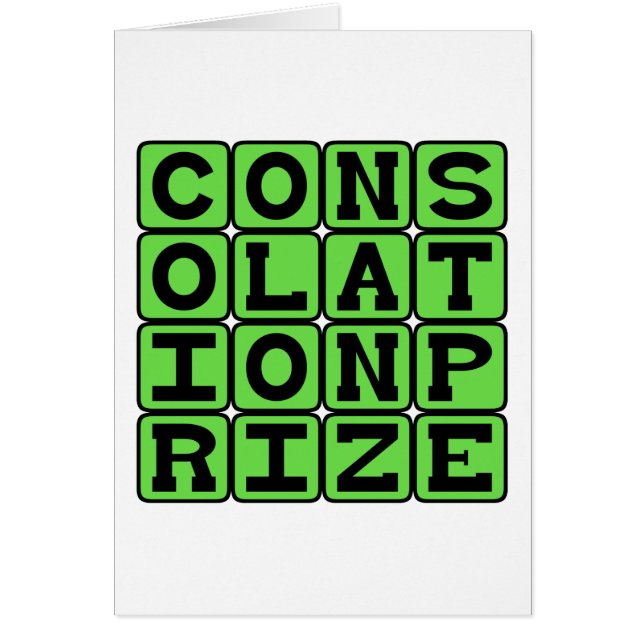 Prix de Consolation, Cadeau de Finaliste (Devant)
