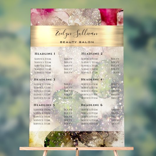 Prix de l'aquarelle rose vert (Neutre)