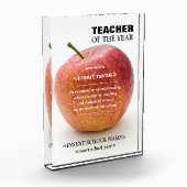 Prix de l'enseignant de l'année Bloc photo (Gauche)