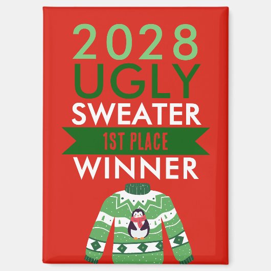Prix du gagnant du concours de pull moche Magnet (Recto)