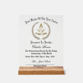 Prix du Maître de l'année (Recto)