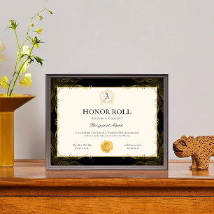 Prix du Modèle du certificat d'honneur modifiable