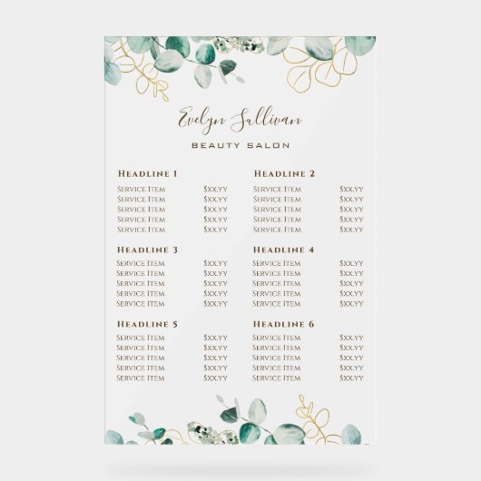 Prix Eucalyptus (Recto)